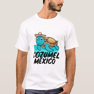 Cozumel Mexico Sea Turtle Colorful Boys Girls Todd T-Shirt