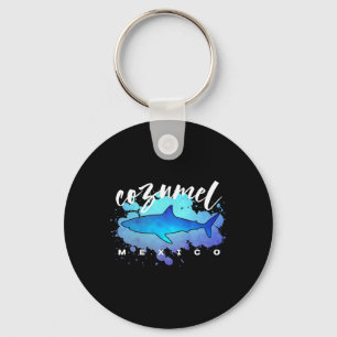 Cozumel Mexico Shark Scu Diver Spring Break Vacati Key Ring
