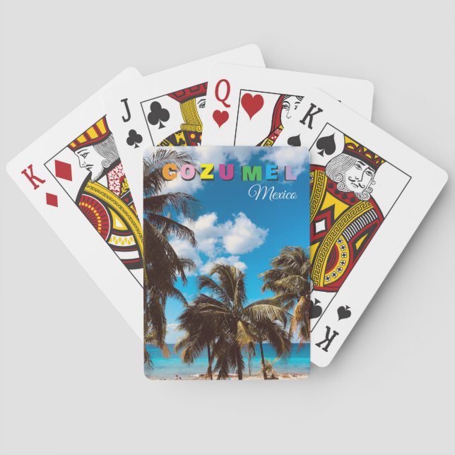 Cozumel Mexico Souvenir Playing Cards (Back)
