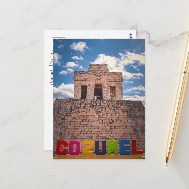 Cozumel, Mexico – Tropical Travel Souvenir Postcard (Front/Back In Situ)