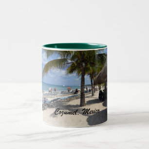 Cozumel, Mexico Two-Tone Coffee Mug