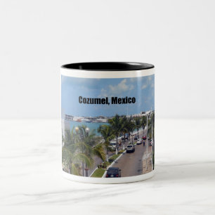 Cozumel, Mexico Two-Tone Coffee Mug