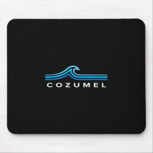 Cozumel Mexico Waves Vintage Mens Womens Girls Boy Mouse Mat