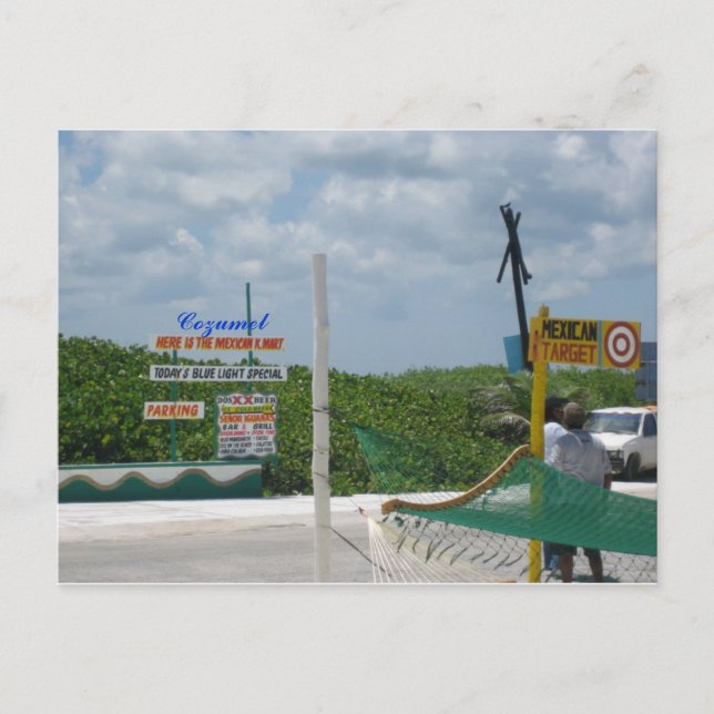 Cozumel Shopping Postcard (Front)