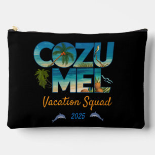 Cozumel Vacation 2025 Tropical Getaway Adventure Accessory Pouch