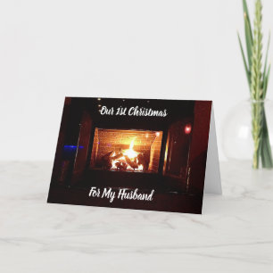 COZY *1st* CHRISTMAS WISHES FOR MY "HUSBAND" Holiday Card