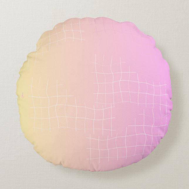 Cozy Abstract Art Accent Pillow (Front)