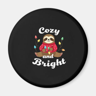 Cozy And Bright Sloth Christmas Lights (2) Magnet