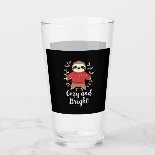 Cozy And Bright Sloth Christmas Lights (3) Glass