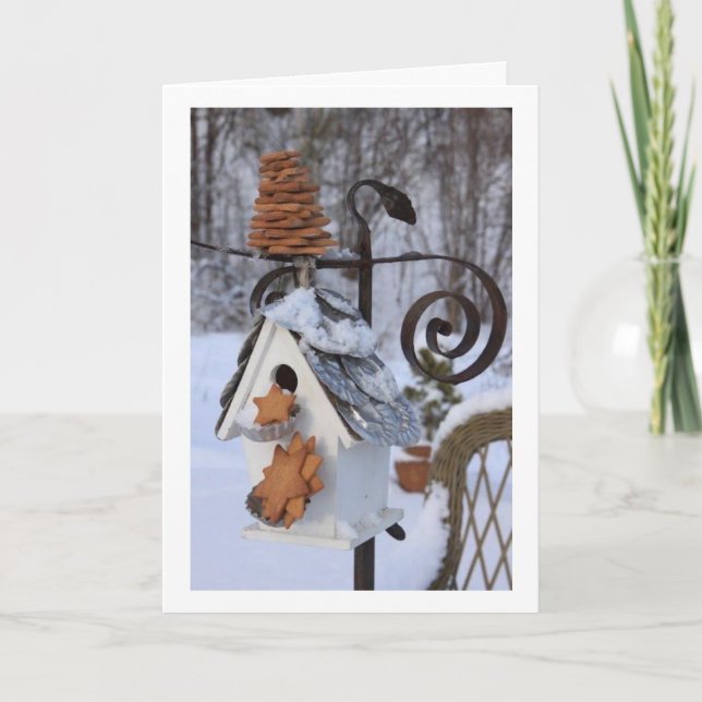 COZY AND WARM INDOORS FOR CHRISTMAS CARD (Front)