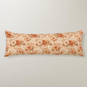 Cozy Autumn Floral Pattern Body Cushion