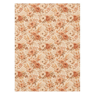 Cozy Autumn Floral Pattern Tablecloth