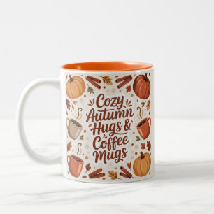 Cozy Autumn Hugs and Coffee mugs