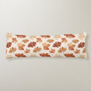 Cozy Autumn Leaf Pattern Body Cushion