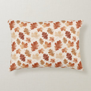 Cozy Autumn Leaf Pattern Decorative Cushion
