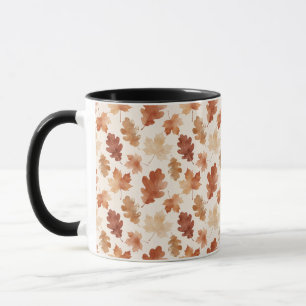 Cozy Autumn Leaf Pattern Mug