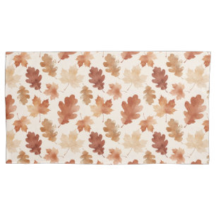 Cozy Autumn Leaf Pattern Pillowcase