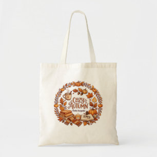 Cozy Autumn Wreath Tote Bag