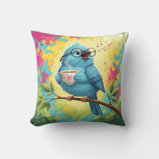 Cozy Bird Throw Pillow