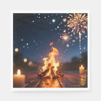 Cozy Bonfire Party Napkins 🔥