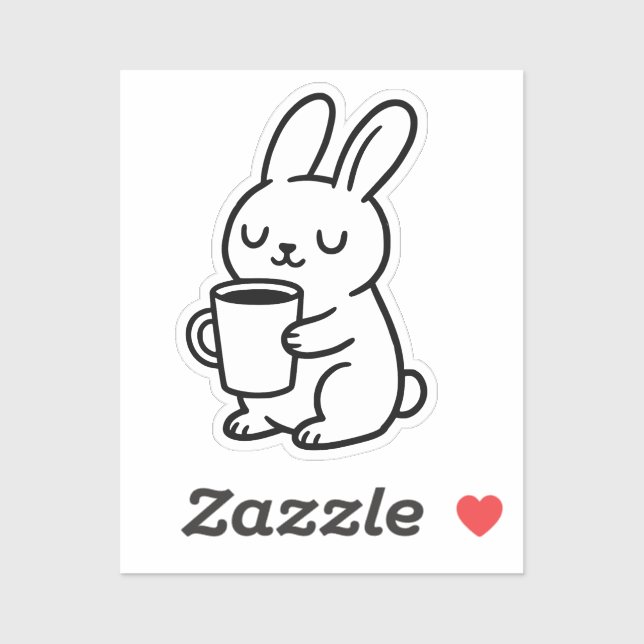 Cozy Bunny Coffee Doodle (Sheet)