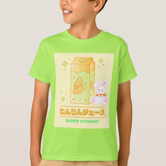 COZY BUNNY WITH CARROT JUICE T-Shirt (Front)
