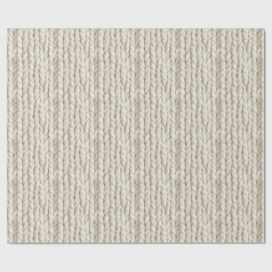 Cozy Cable Knit Wrapping Paper