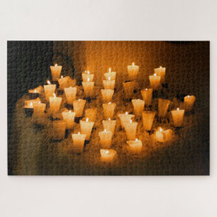COZY CANDLES 20x30 INCH Jigsaw Puzzle
