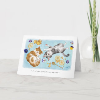 Cozy Cat Valentine Card