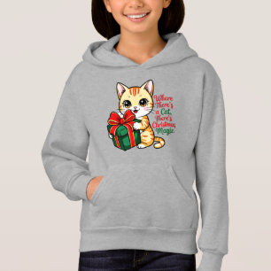 Cozy Christmas Cat Holiday Gift for Cat Mom