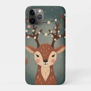 Cozy Christmas Deer with Ornaments and LPhone Case