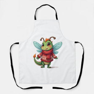 Cozy Christmas Dragonfly Apron