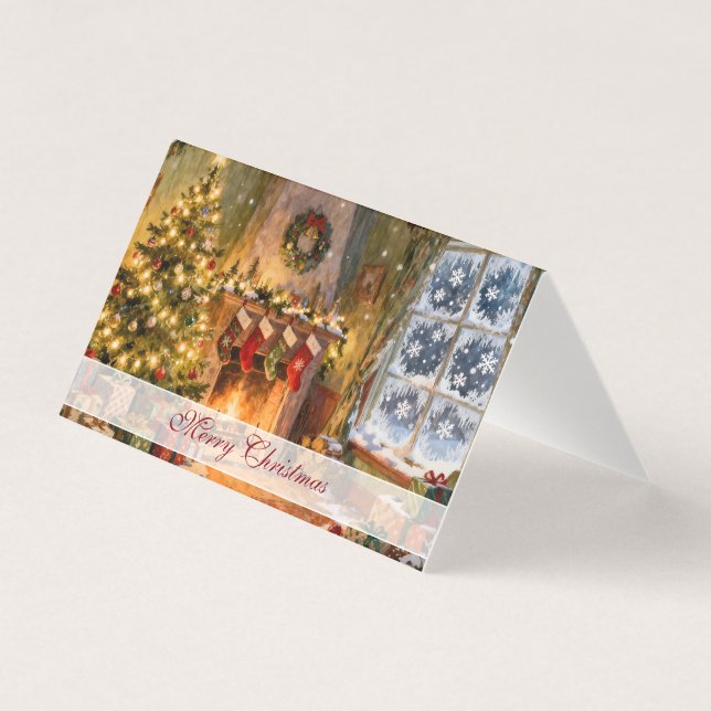 Cozy Christmas Fireplace Magic (Front)