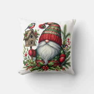 Cozy Christmas Gnome Art – Festive Holiday Cushion