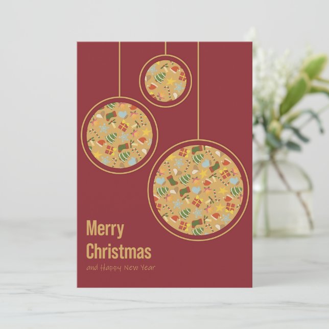 Cozy Christmas & Happy New Year Card (Standing Front)