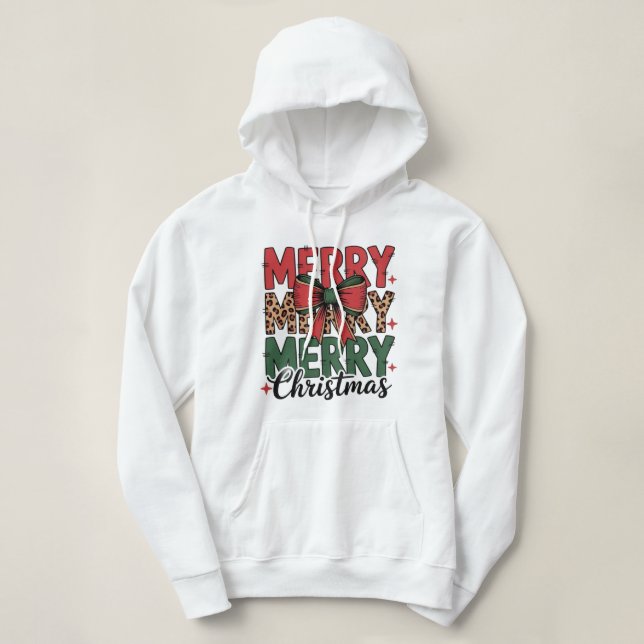 Cozy Christmas Sweatshirt with Santa Claus Design (Design Front)