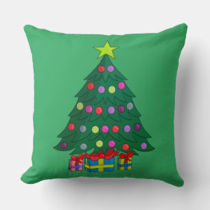 Cozy Christmas Tree Cushion