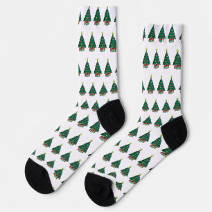 Cozy Christmas Tree Socks