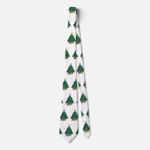 Cozy Christmas Tree Tie