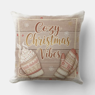 Cozy Christmas Vibes Decorative Pillow