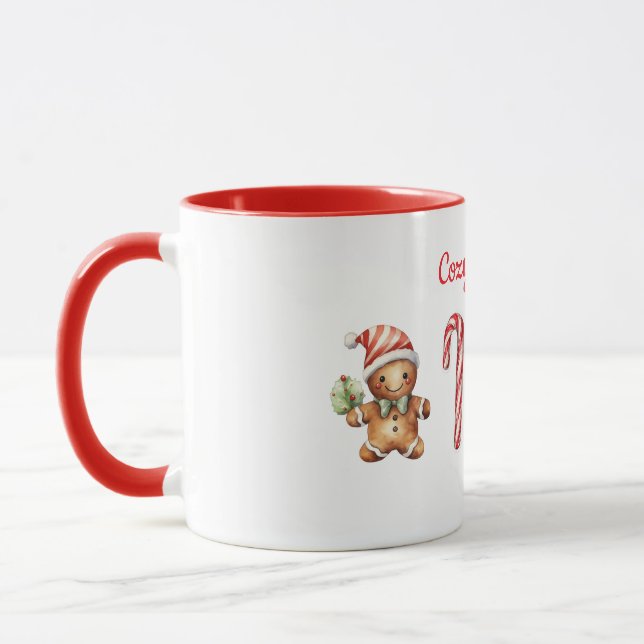 Cozy Christmas – Warm & Festive Holiday Design Mug (Left)