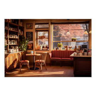 Cozy Coffee Shop Poster