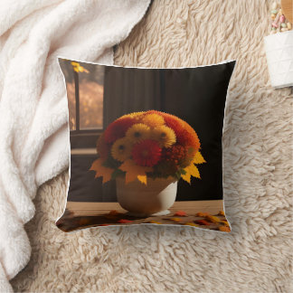 Cozy Comfort vase autumn Pillow