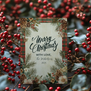 Cozy Cottage Christmas Holiday Card