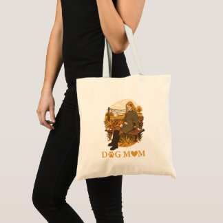Cozy Dog Mom Bonding Moment With Her Companion Tote Bag