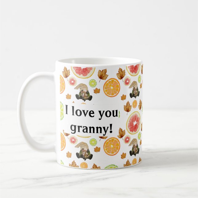 Cozy Fall Cottagecore Design Coffee Mug (Left)