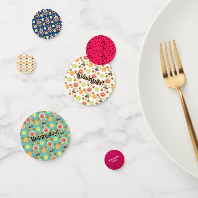 Cozy Fall Cottagecore Design Confetti (Group)