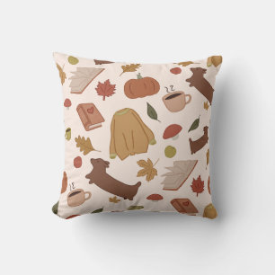 Cozy fall pattern cushion