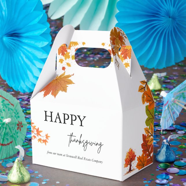 Cozy Fall Thanksgiving Dinner Party Favour Box (Party)