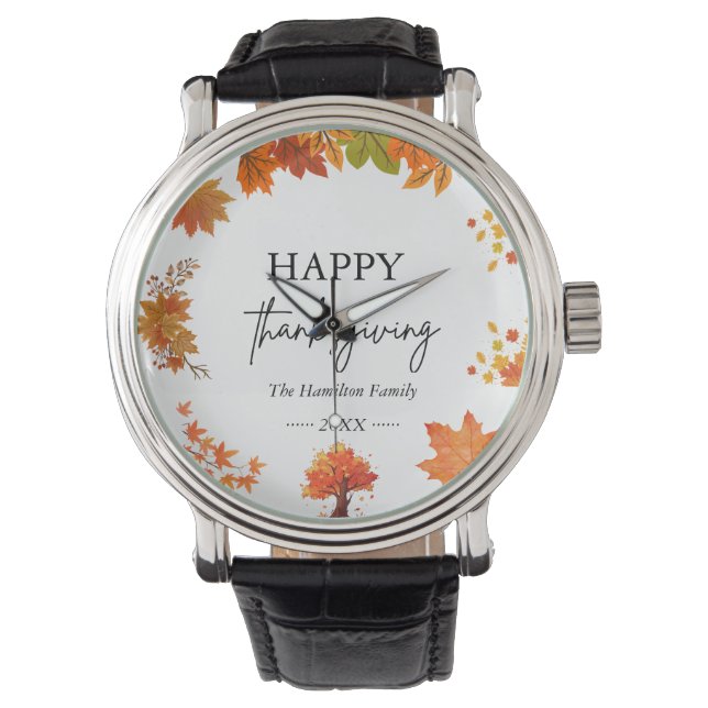 Cozy Fall Thanksgiving Dinner Party Watch (Front)